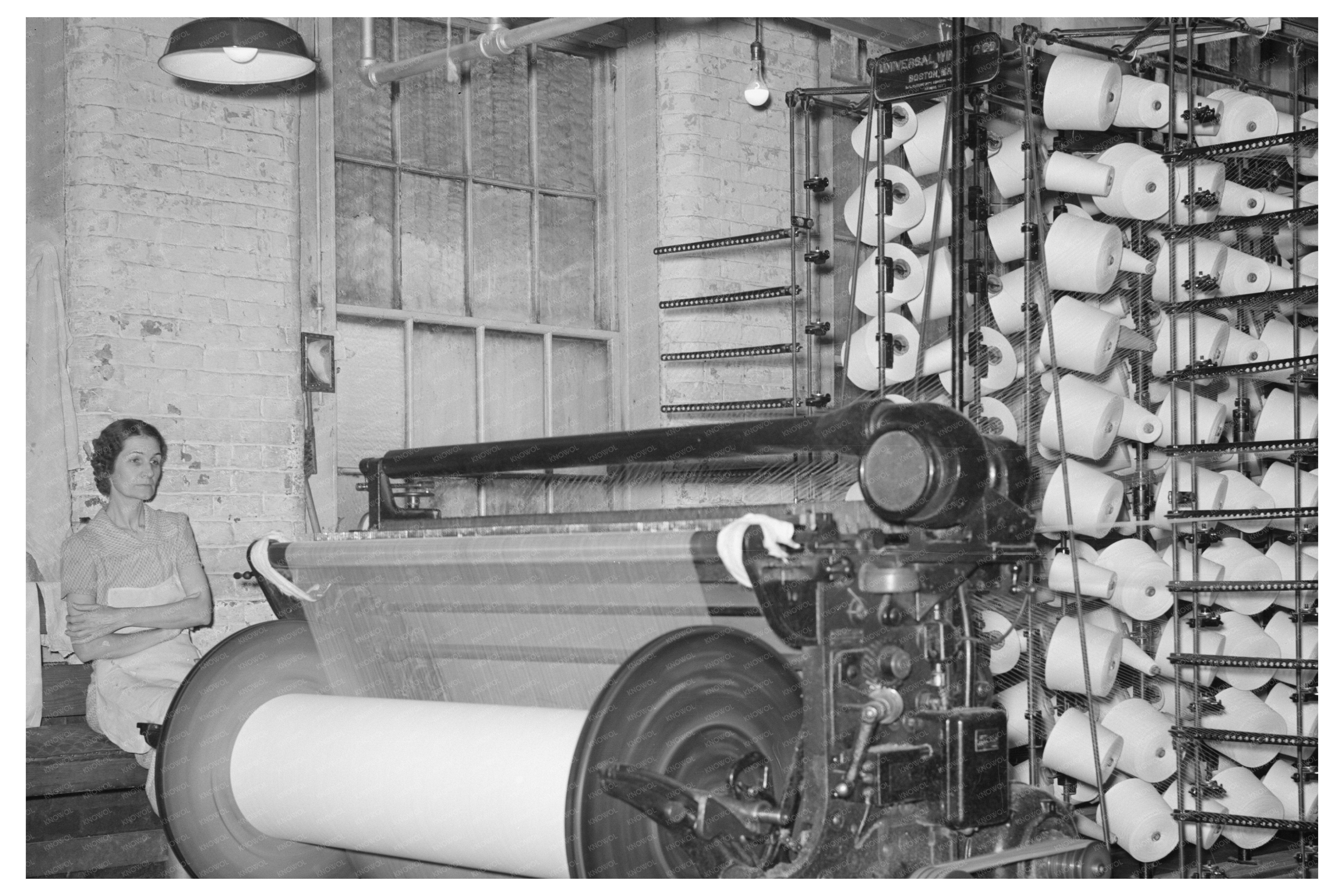 Warp Winding Machine Operation Laurel Mills January 1939