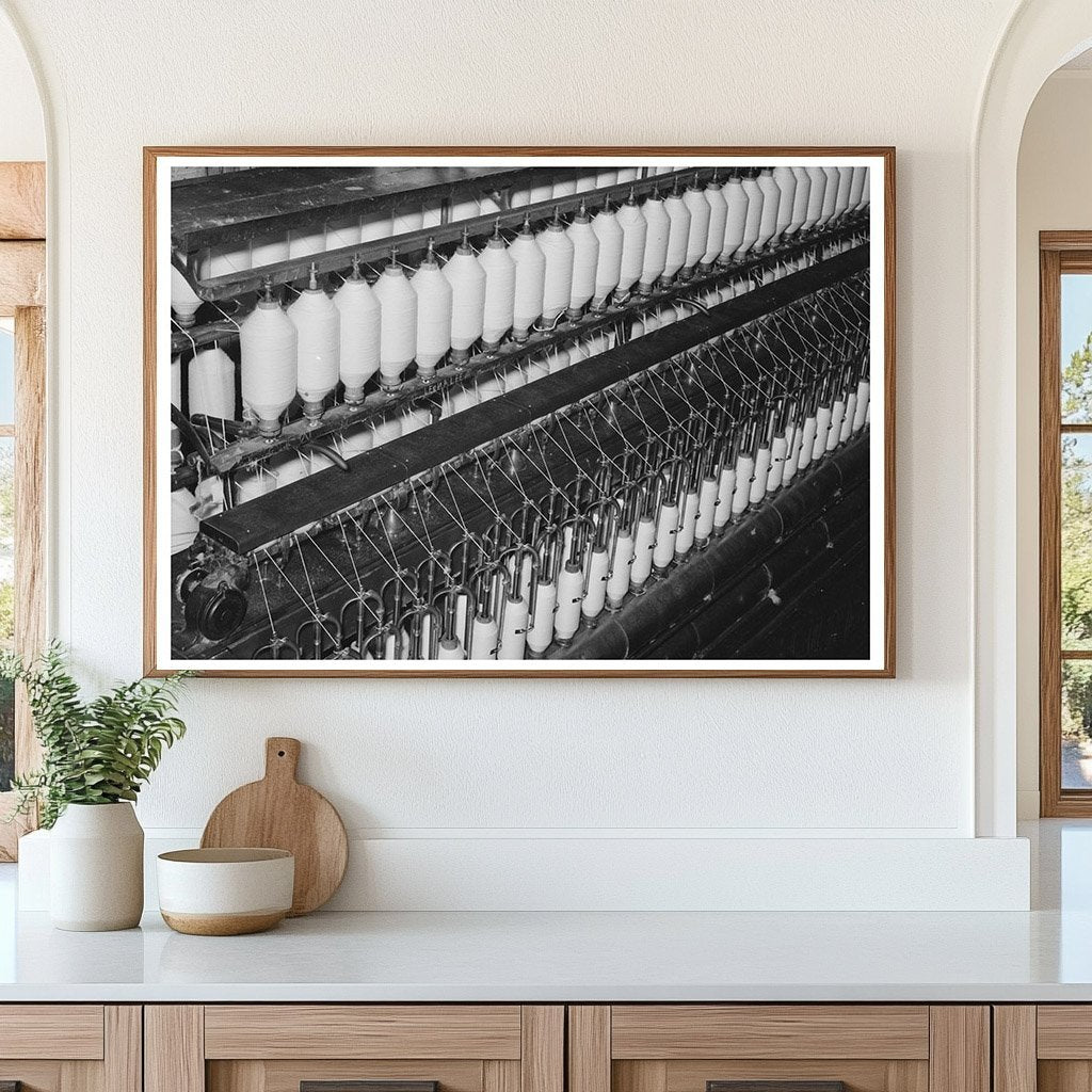 Workers Making Three-Twist Thread at Laurel Cotton Mills 1939