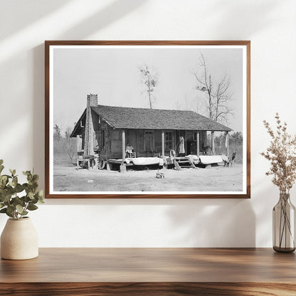 Farmhouse in Mississippi with Outdoor Bedding January 1939