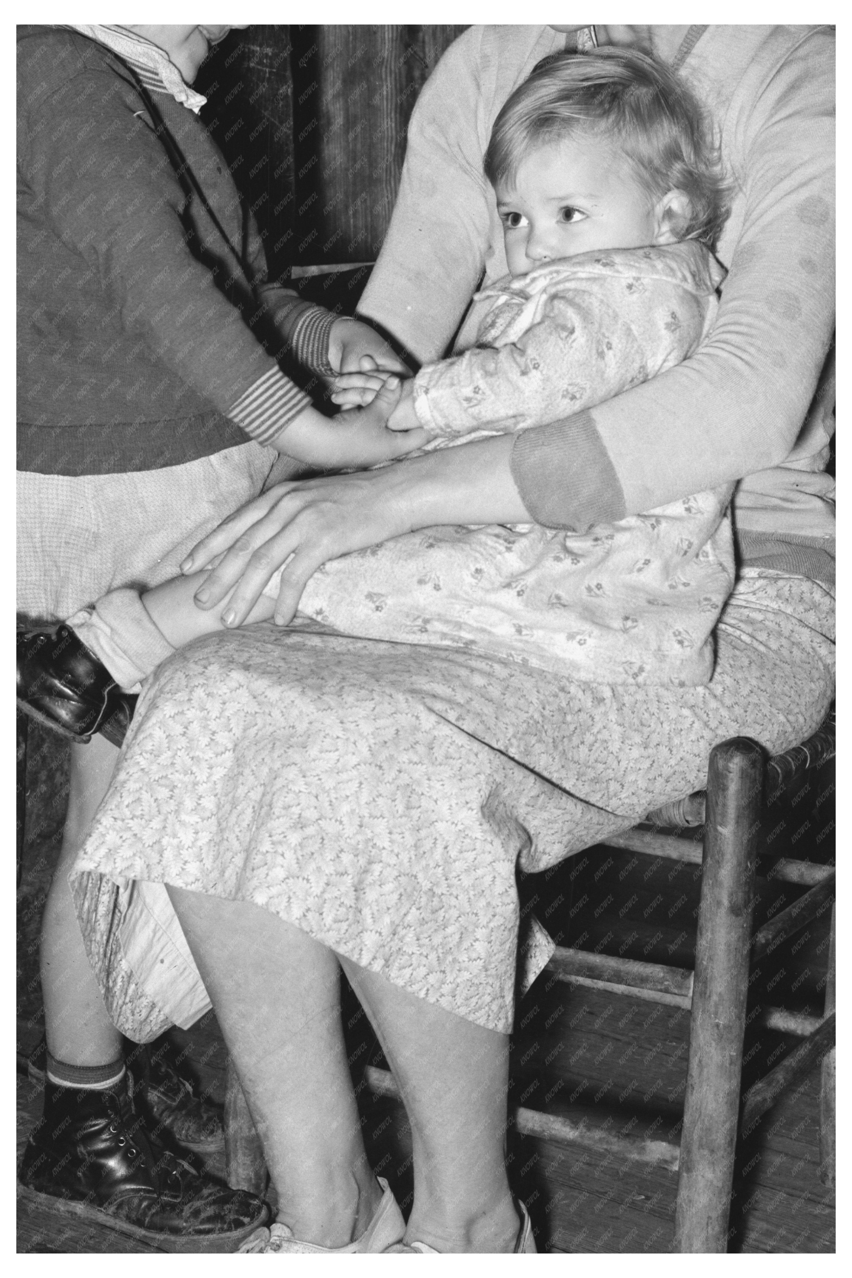 Mrs. Bagget and Children Sharecroppers Laurel Mississippi 1939