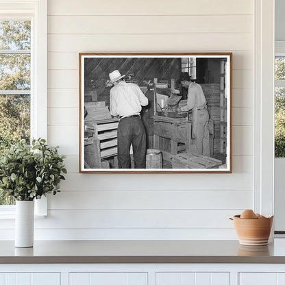 Mexican Box Makers at Alamo Texas Vegetable Plant 1939