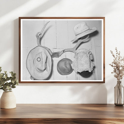Hat Rack in Mexican Farm Home Hidalgo County Texas 1939