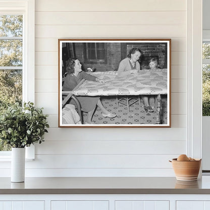 Quilting Scene in Sharecropper Home Mississippi 1939