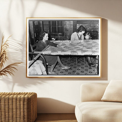 Quilting in Sharecroppers Home Mississippi 1939