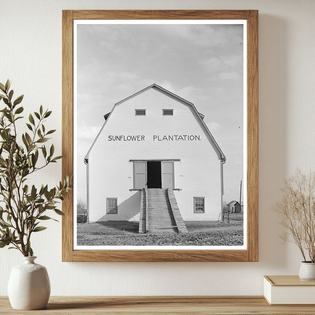 Vintage Barn at Sunflower Plantation January 1939