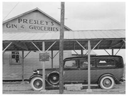 Vintage Funeral Ambulance in Mound Bayou Mississippi 1939