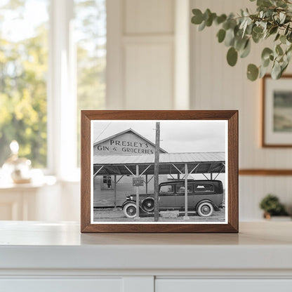 Vintage Funeral Ambulance in Mound Bayou Mississippi 1939