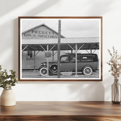 Vintage Funeral Ambulance in Mound Bayou Mississippi 1939