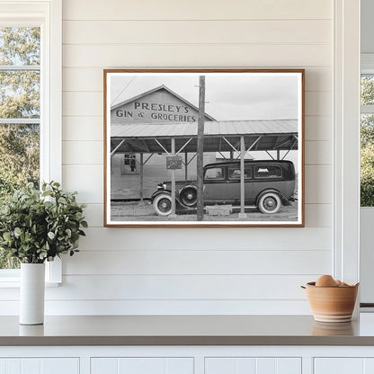 Vintage Funeral Ambulance in Mound Bayou Mississippi 1939