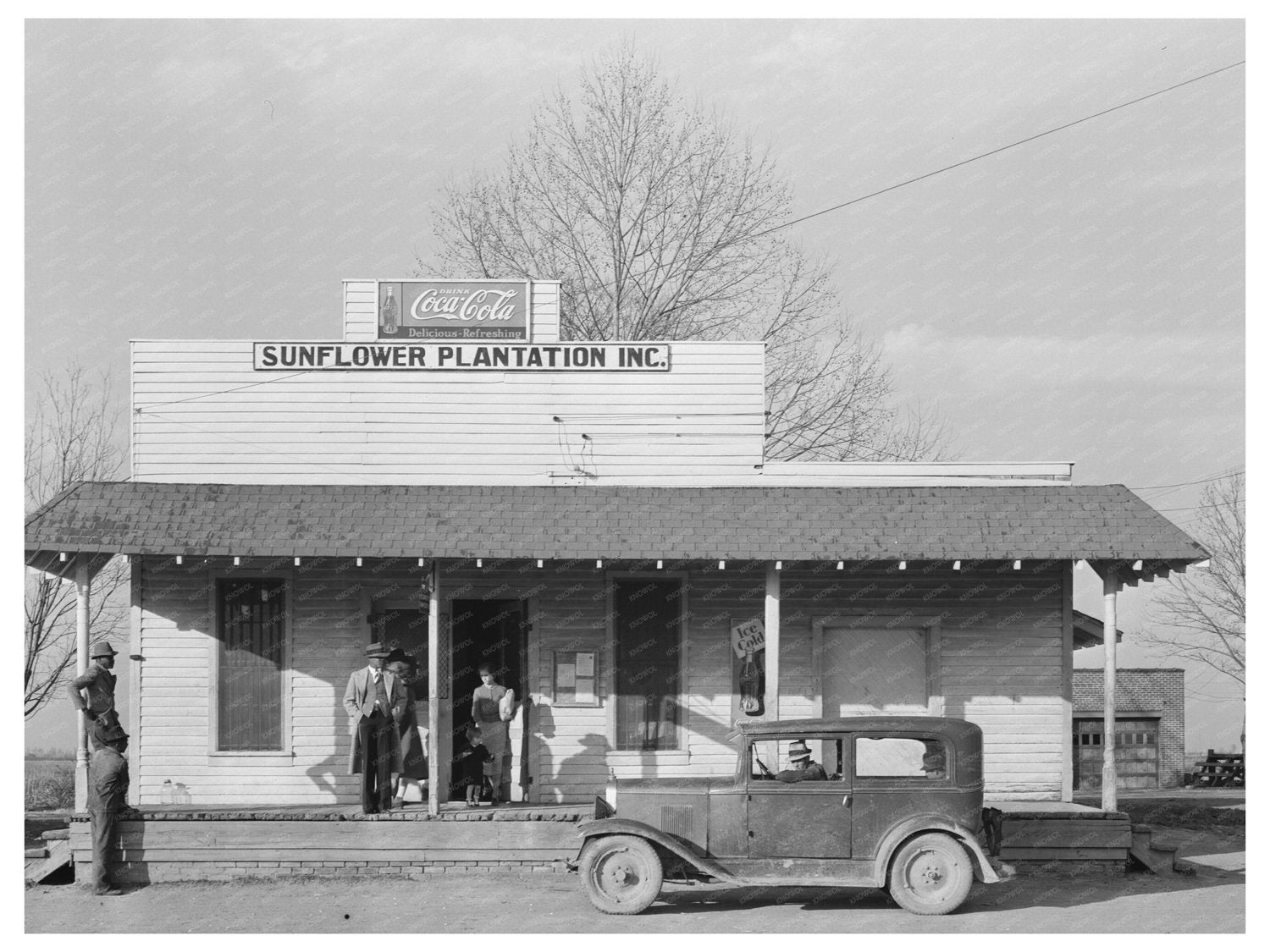 General Store at Sunflower Plantation Merigold Mississippi 1939