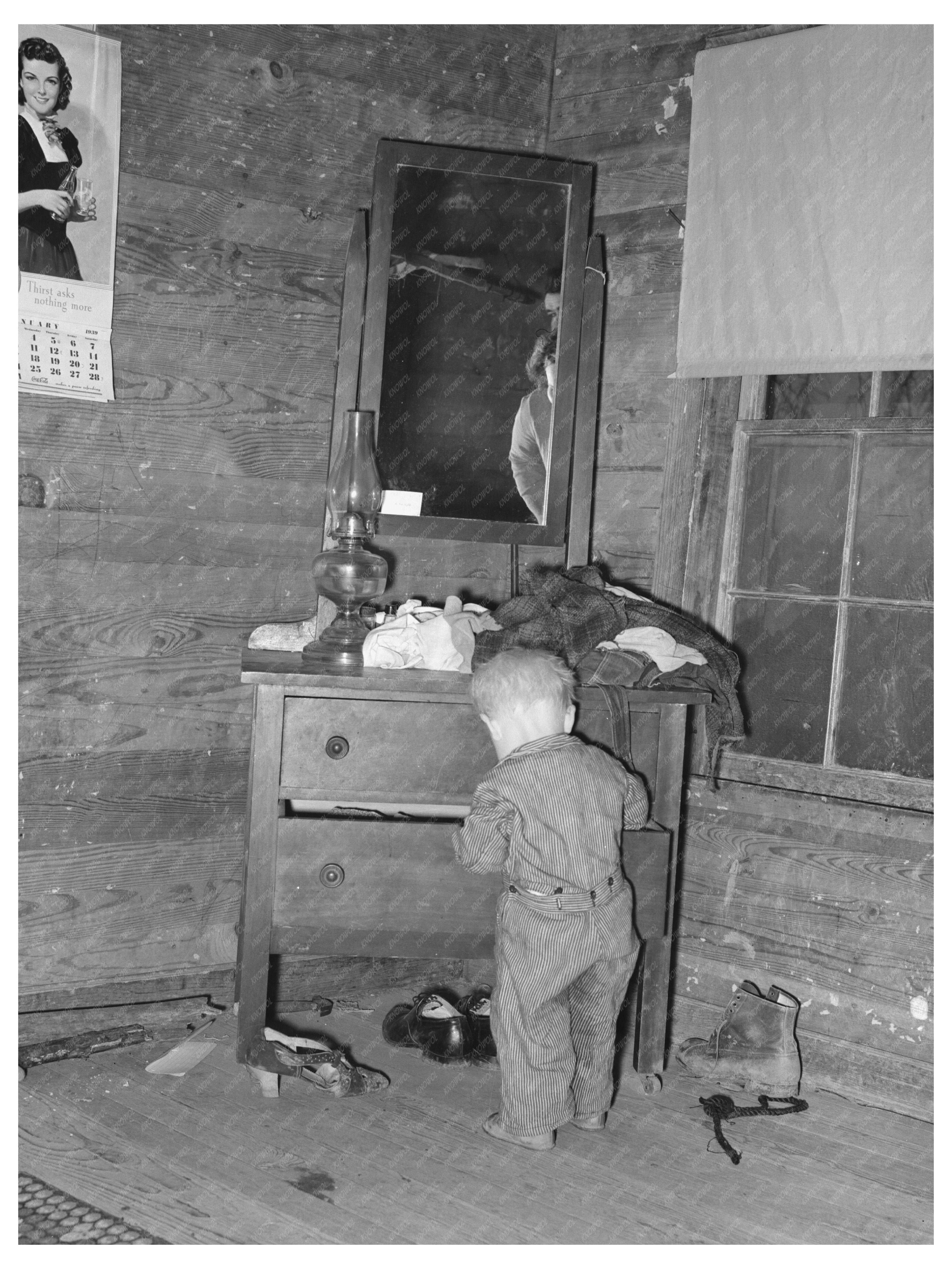 Tenant Farm Living Room and Bedroom Pace Mississippi 1939