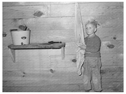 Son of Tenant Farmer Washing Hands Pace Mississippi 1939