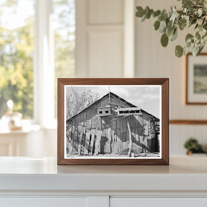 Vintage Barn of Mexican Laborer in Santa Maria Texas 1939