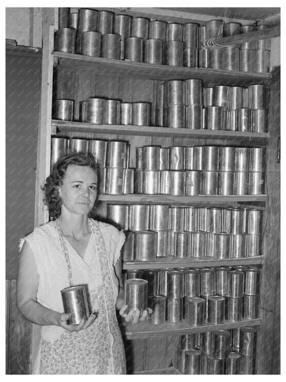 Farm Security Administration Clients Wife with Canned Goods 1939