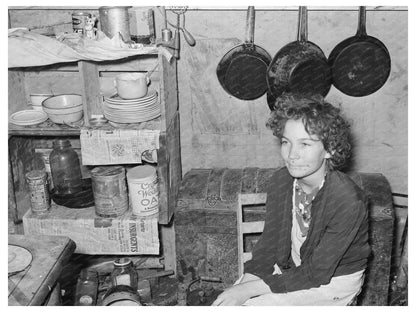 Migrant Worker Family in Tent Home Weslaco Texas 1939
