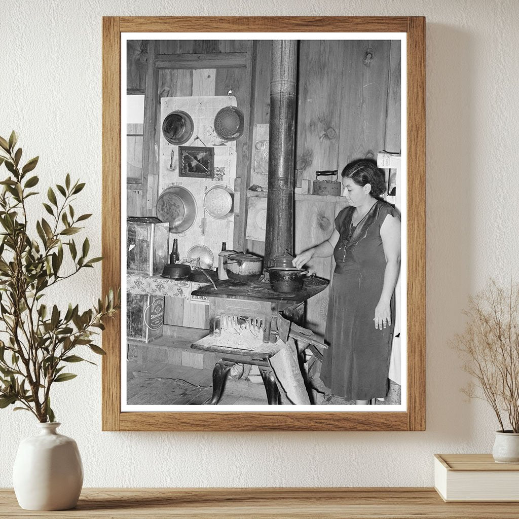 Mexican Farm Wife in Kitchen Hidalgo County Texas 1939