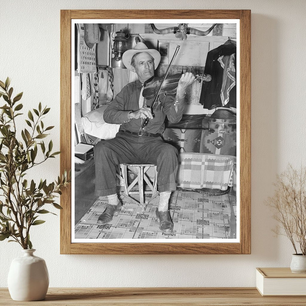 Mr. Bias Traveling in Trailer Across Texas 1939