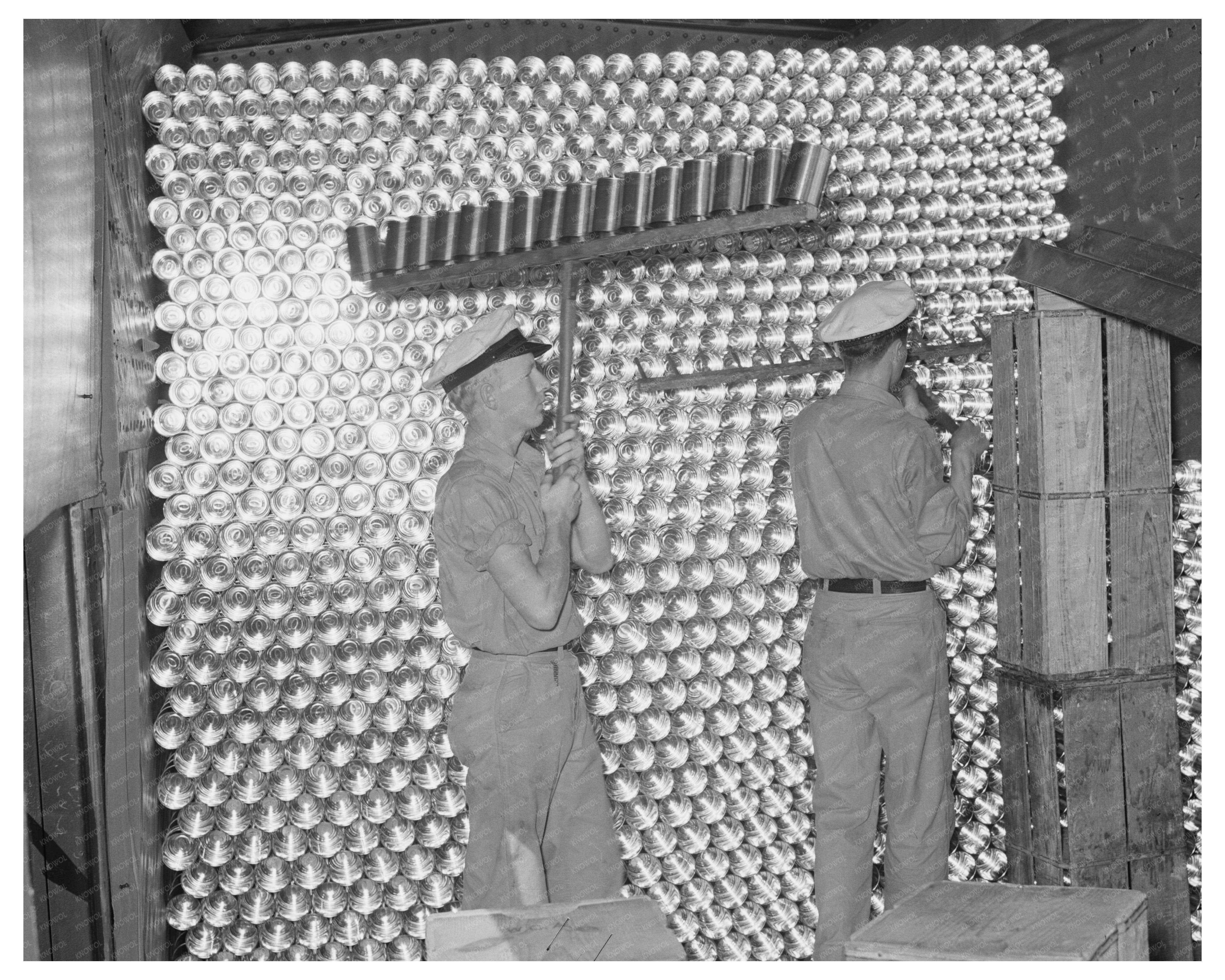 Grapefruit Juice Cans Unloading in Weslaco Texas 1939