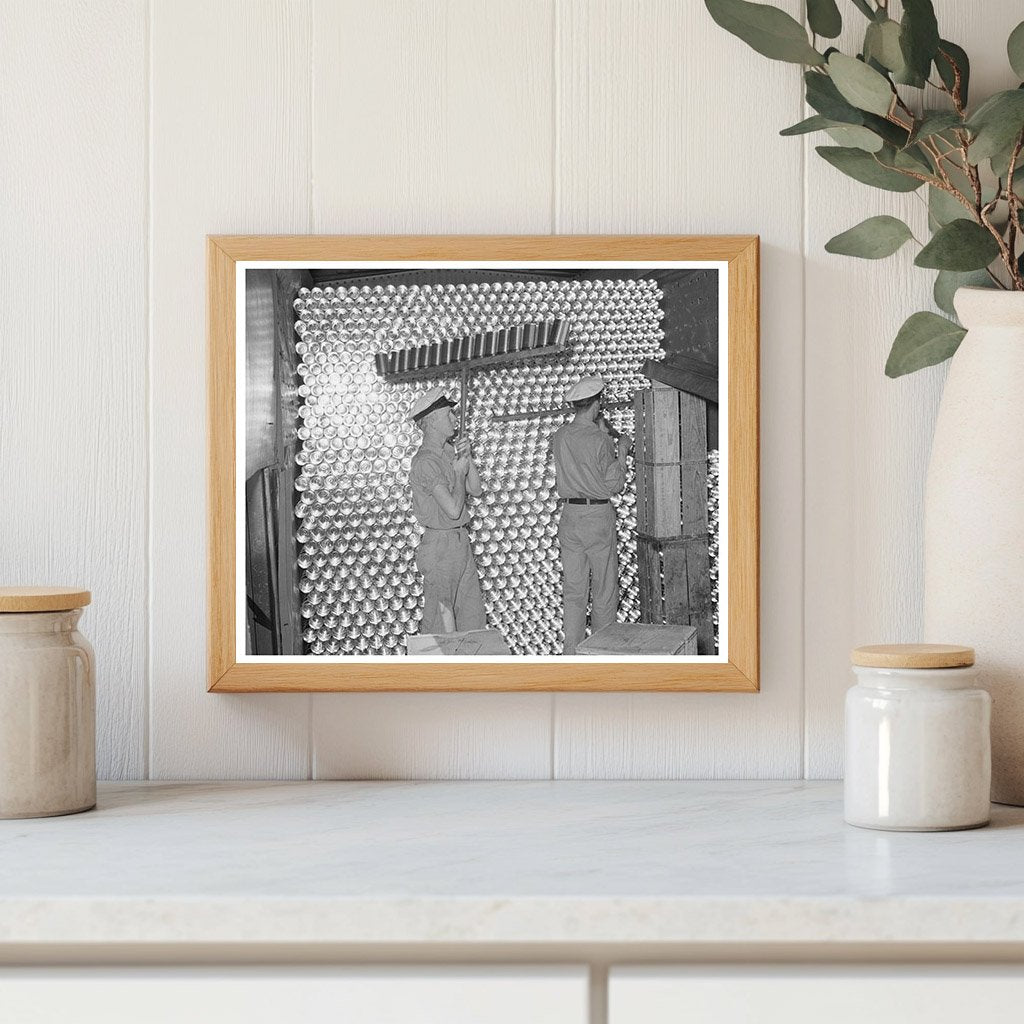 Grapefruit Juice Cans Unloading in Weslaco Texas 1939