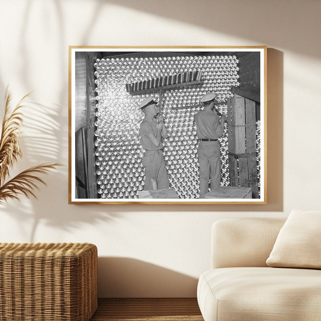 Grapefruit Juice Cans Unloading in Weslaco Texas 1939