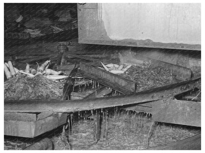 Washing Table for Carrots at Texas Vegetable Plant 1939