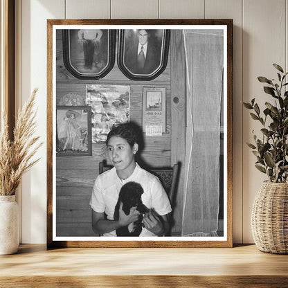 Young Girl from Mexican Farm Family Santa Maria Texas 1939
