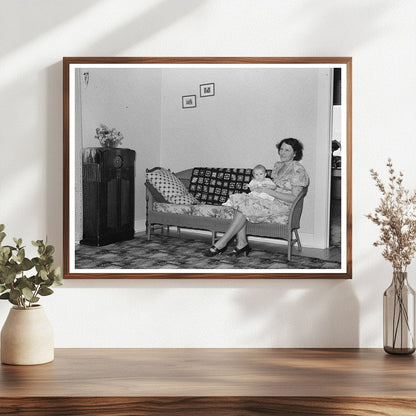 Vintage Living Room Interior Hidalgo County Texas 1939