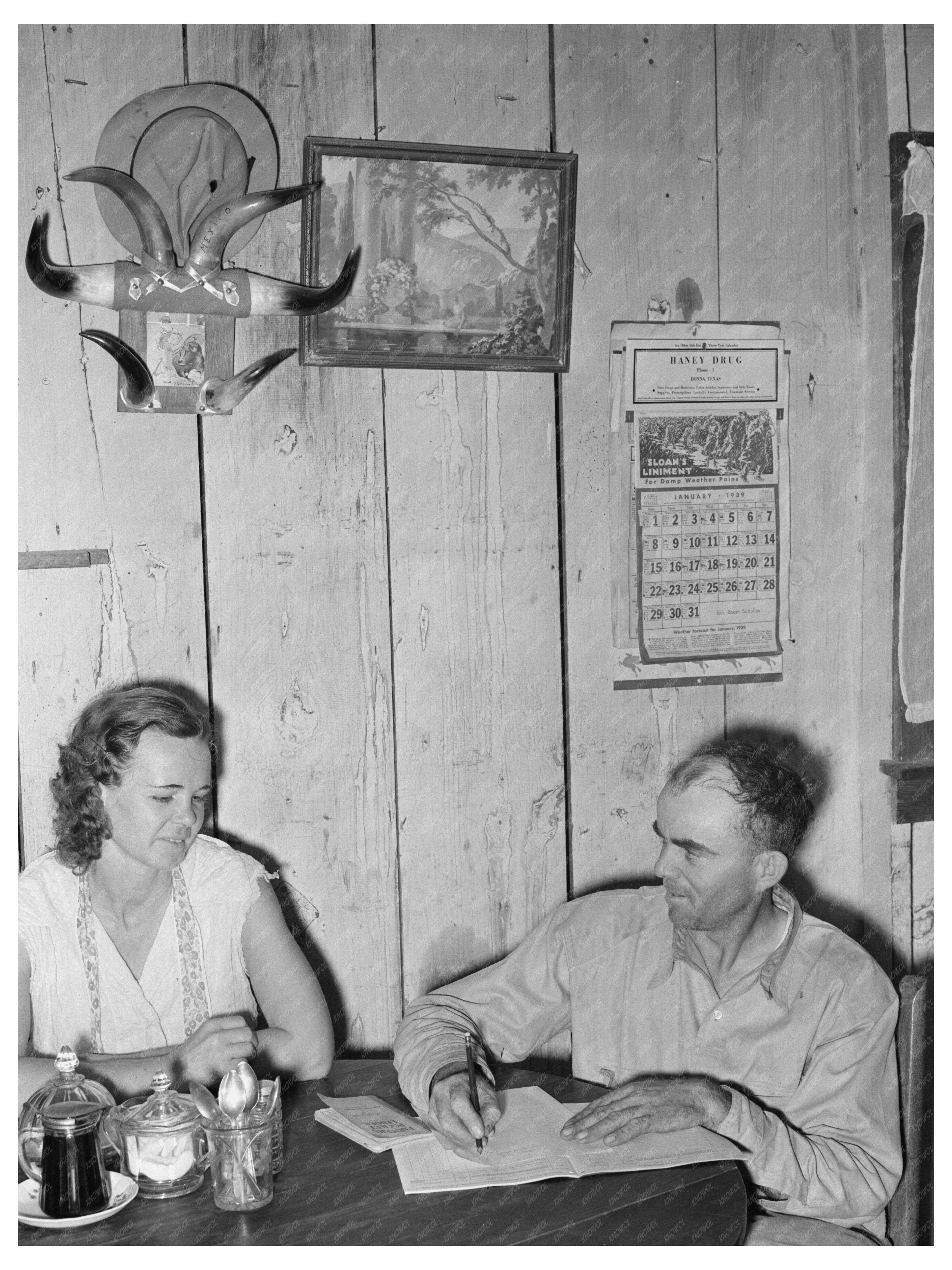 Farm Security Administration Clients Recording Income 1939