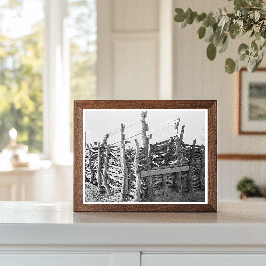 Mexican Farm Corral in Hidalgo County Texas 1939