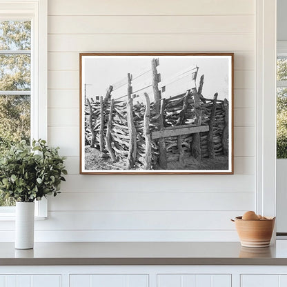 Mexican Farm Corral in Hidalgo County Texas 1939