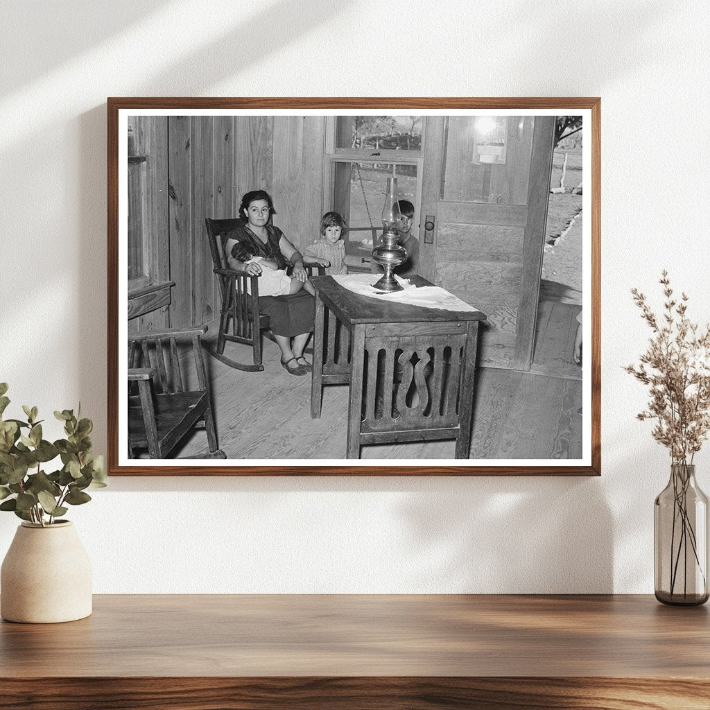 Vintage Living Room of Mexican Farm Owner Texas 1939