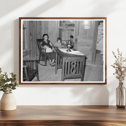 Vintage Living Room of Mexican Farm Owner Texas 1939