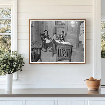 Vintage Living Room of Mexican Farm Owner Texas 1939