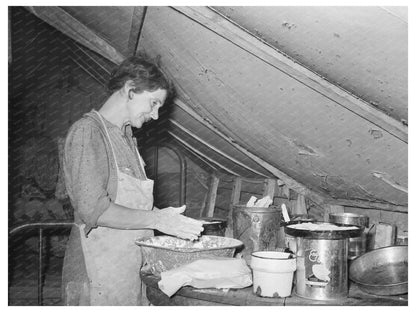 Migrant Mother Making Biscuits Texas February 1939