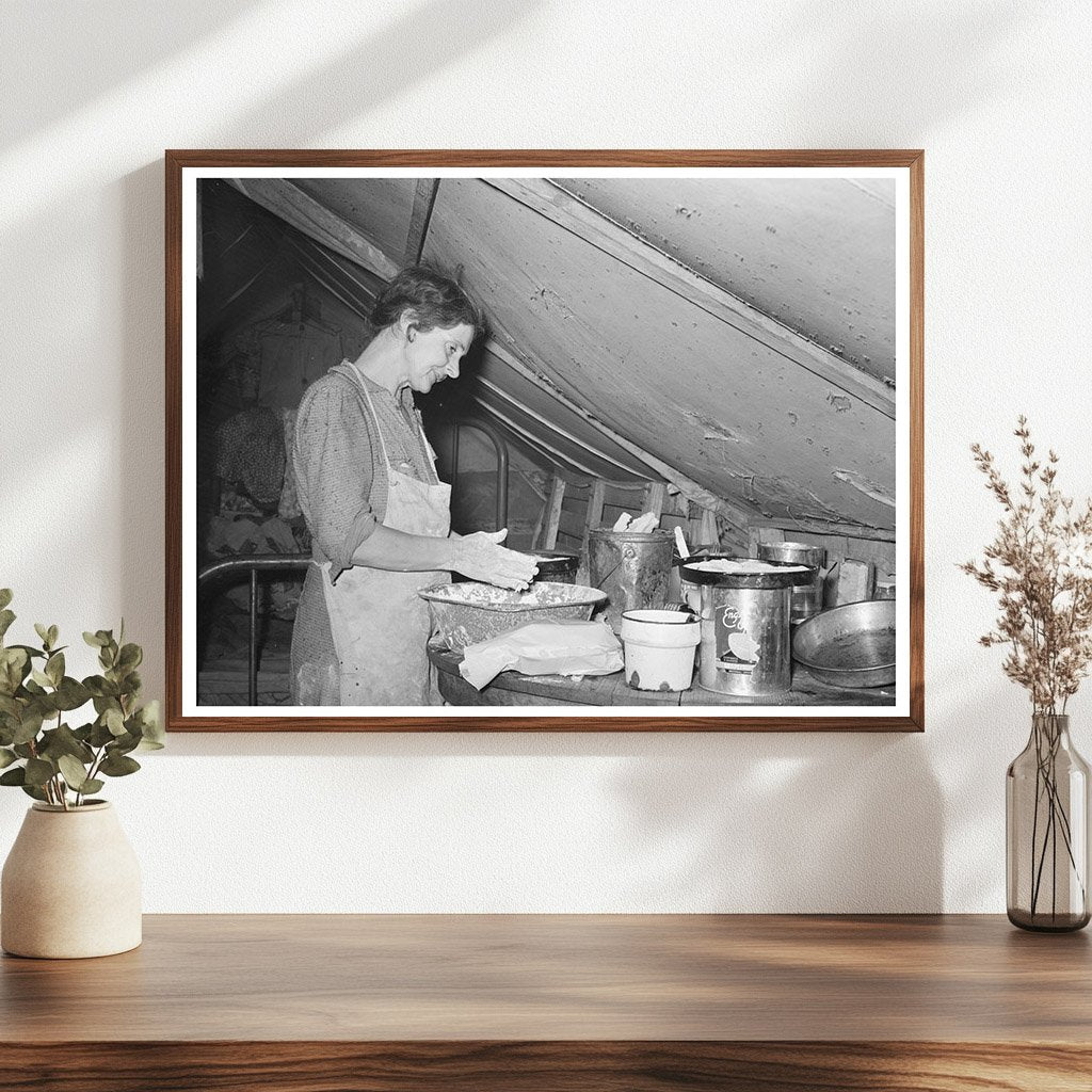 Migrant Mother Making Biscuits Texas February 1939