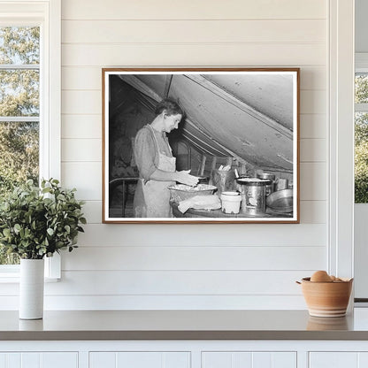 Migrant Mother Making Biscuits Texas February 1939