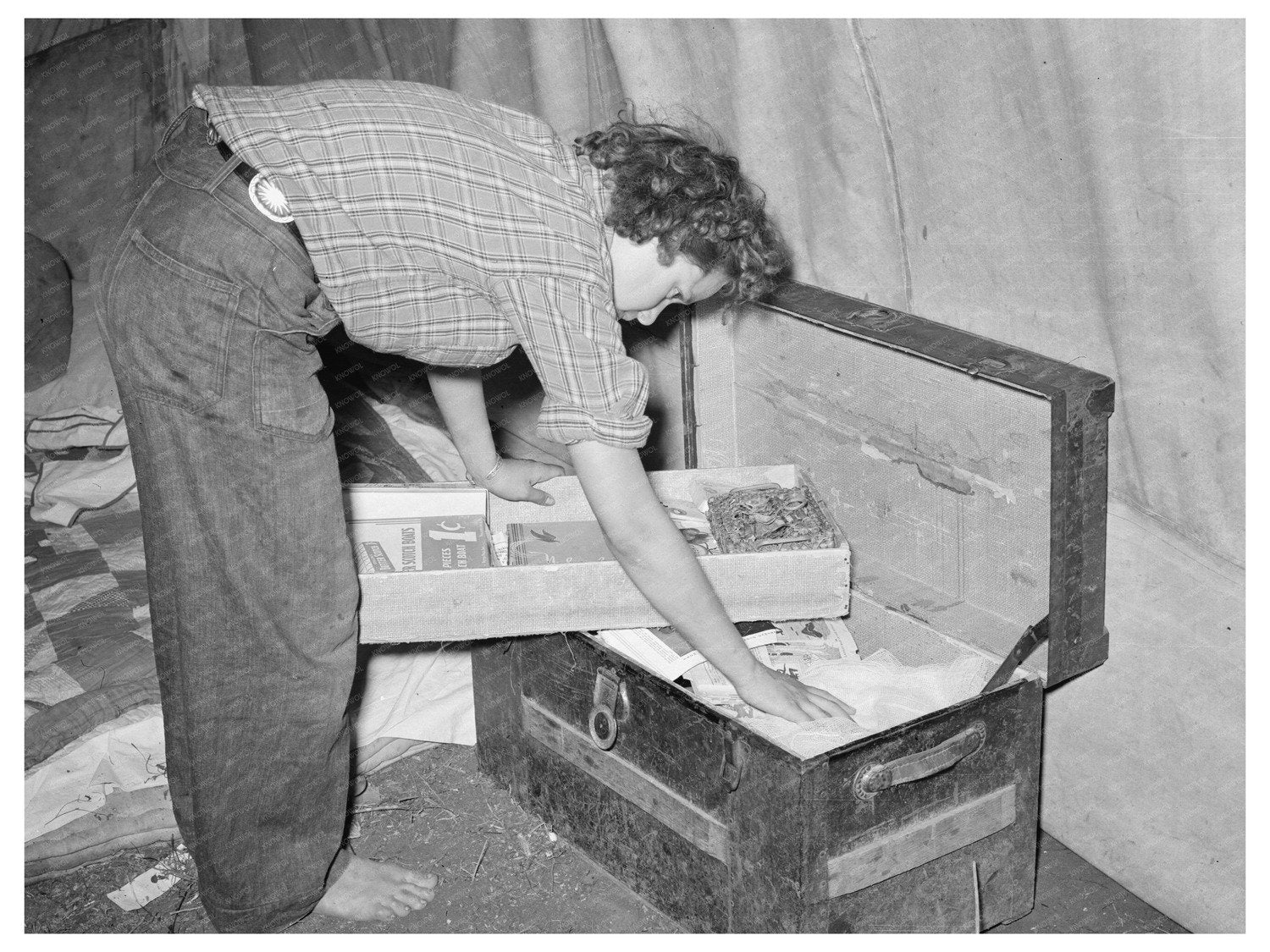 Migrant Family Tent Home in Texas February 1939