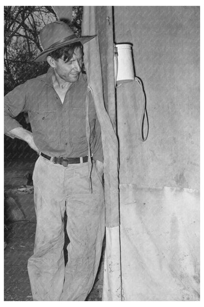 Migrant Father in Tent Home Texas February 1939