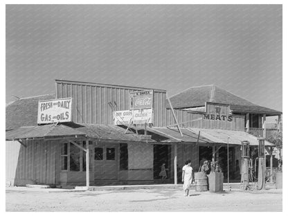 Vintage Mexican General Store in San Juan Texas 1939