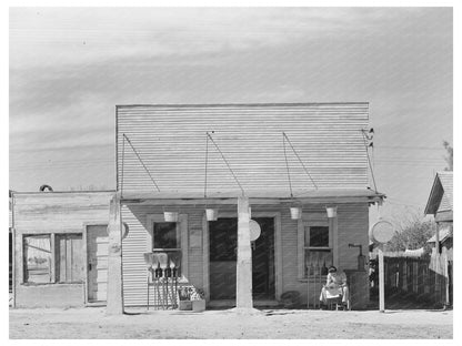 San Juan Texas Storefront February 1939 Vintage Photo