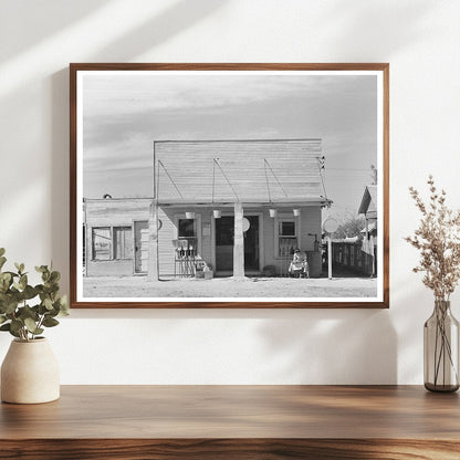 San Juan Texas Storefront February 1939 Vintage Photo
