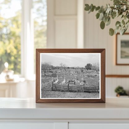 Mexican Cemetery in Raymondville Texas 1939