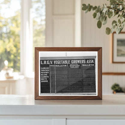 Harlingen Texas Bulletin Board February 1939