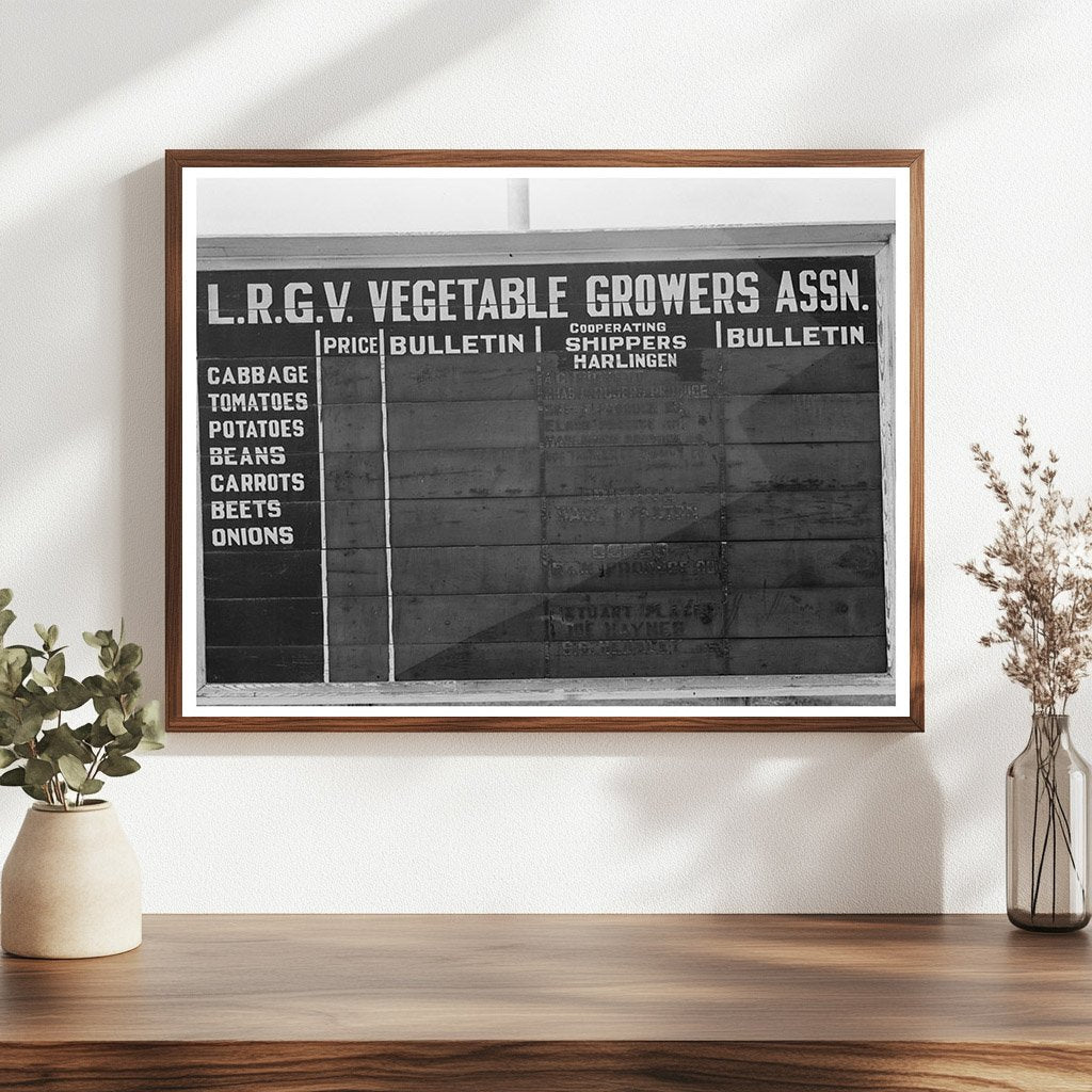 Harlingen Texas Bulletin Board February 1939