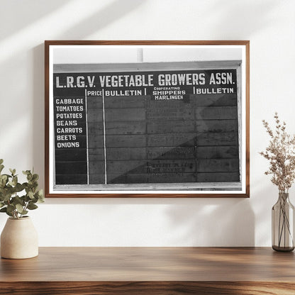 Harlingen Texas Bulletin Board February 1939