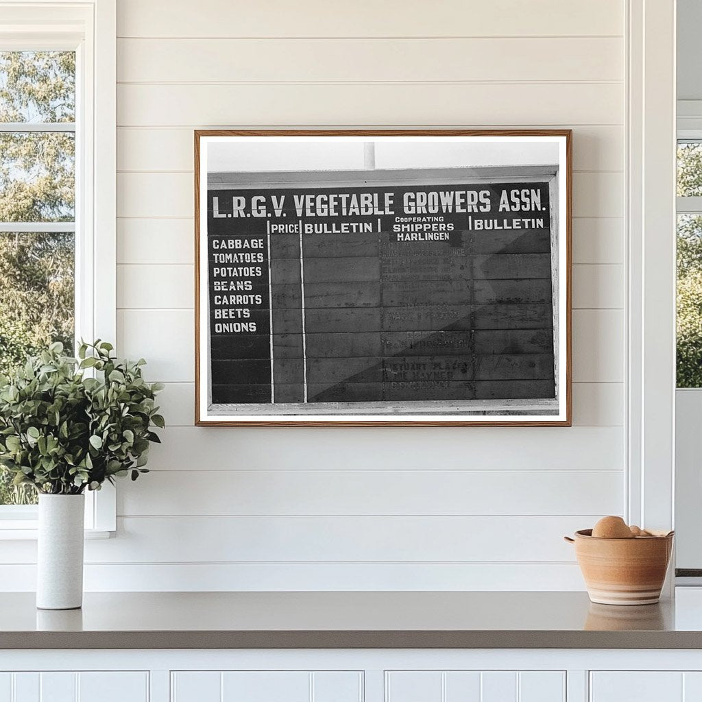 Harlingen Texas Bulletin Board February 1939