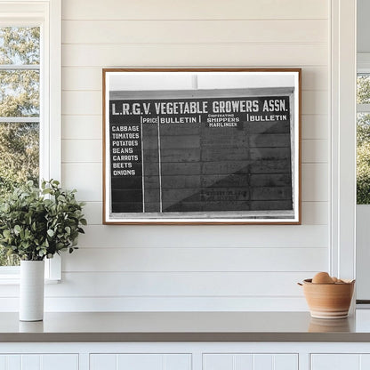 Harlingen Texas Bulletin Board February 1939