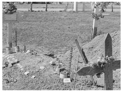 Vintage Mexican Grave in Raymondville Texas 1939