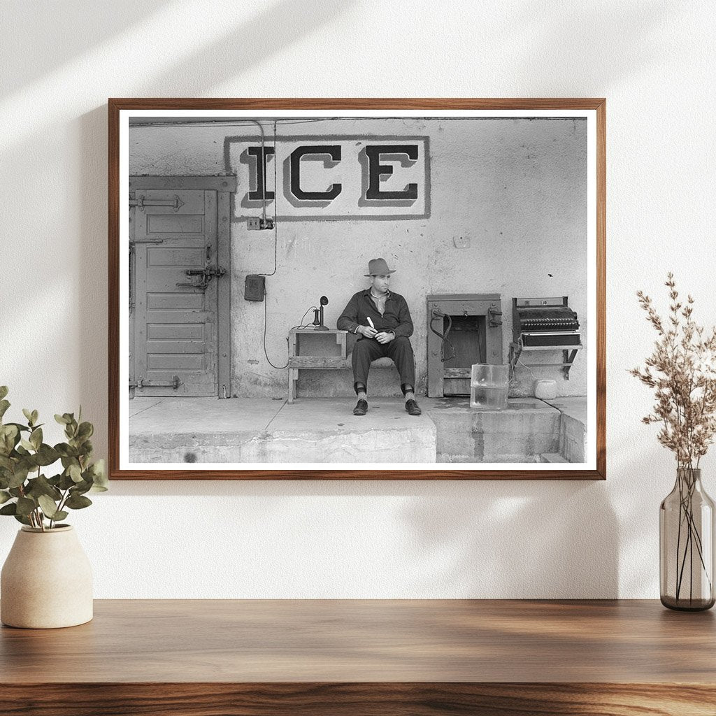Ice Vendor in Harlingen Texas February 1939