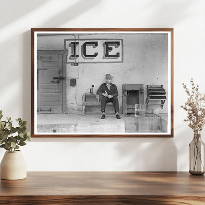 Ice Vendor in Harlingen Texas February 1939